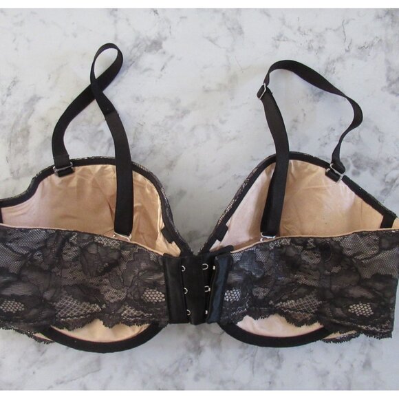 Victorias Secret Bra 36D Black Lace Biofit Multiway Convertible Underwire Padded - Picture 4 of 5